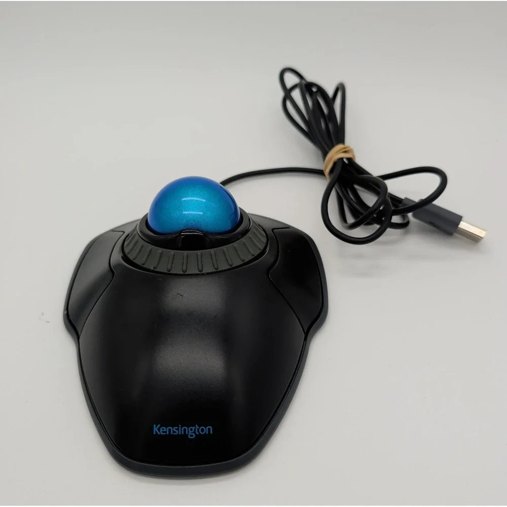 Kensington K72337 Orbit Smooth Trackball with Scroll Ring Marble Mouse M01047